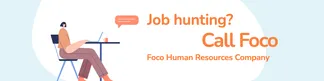minimalist headhunter job recruiter advertising linkedin banner template