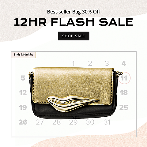 Black Rectangle Element Simple Women's Bags Limited Stock Ecommerce Product Image