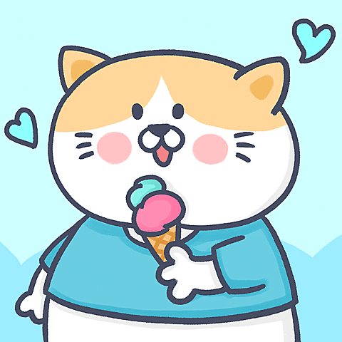 可爱插画小猫情侣微信头像