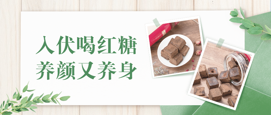 三伏天养生健康公众号简约首图预览效果