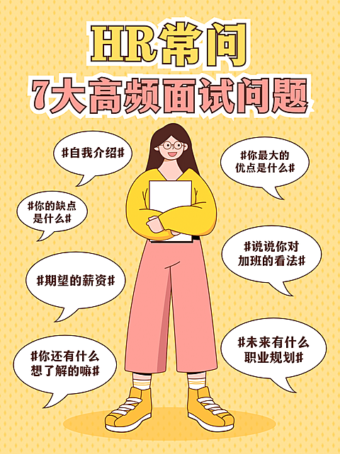 职场求职应聘泛知识简约小红书配图