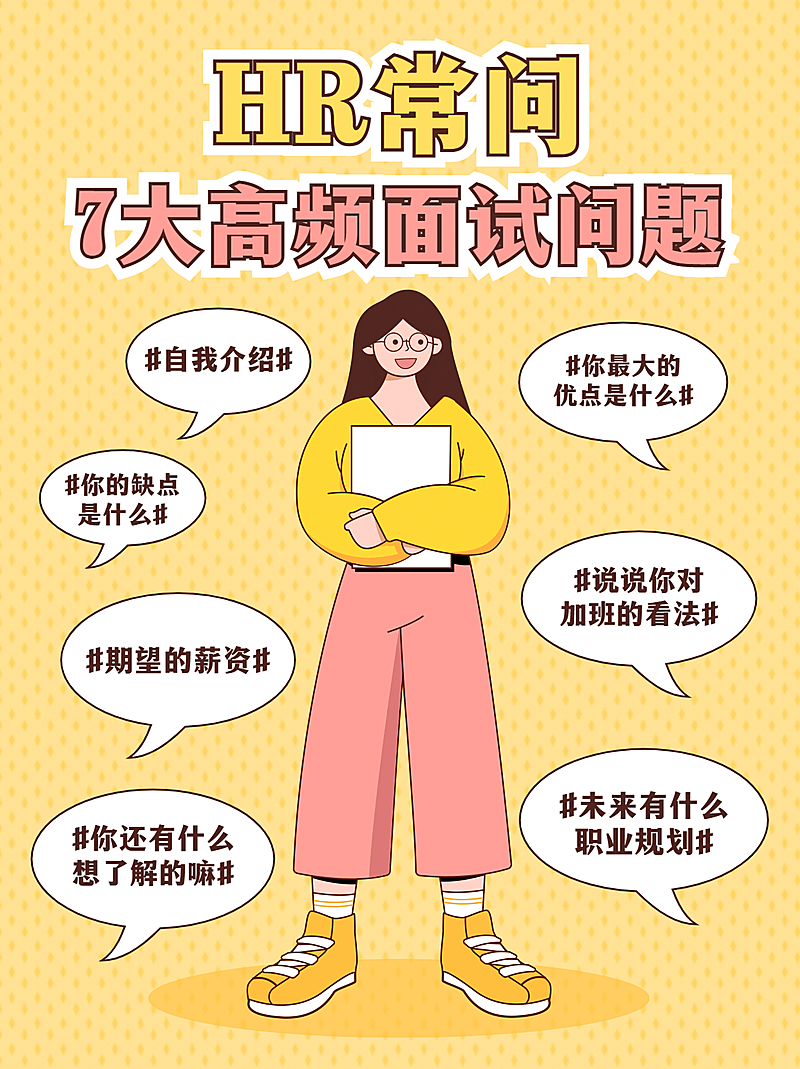 职场求职应聘泛知识简约小红书配图