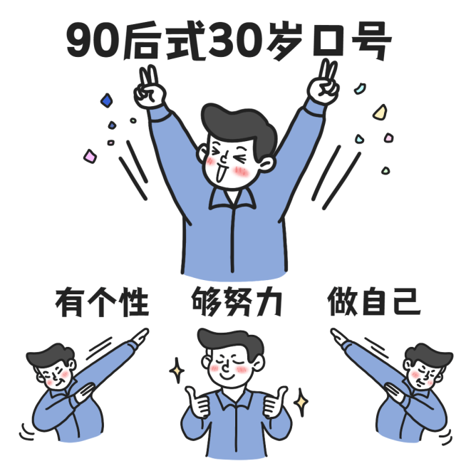 互联网娱乐热点最新努力三连表情包预览效果