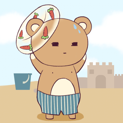 可爱插画小熊情侣微信头像