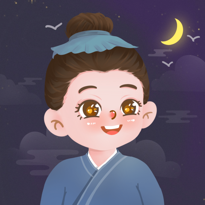 手绘牛郎织女七夕情人节情侣头像预览效果