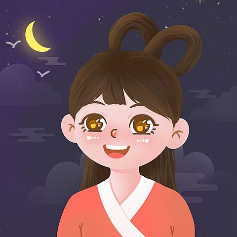 手绘牛郎织女七夕情人节情侣头像