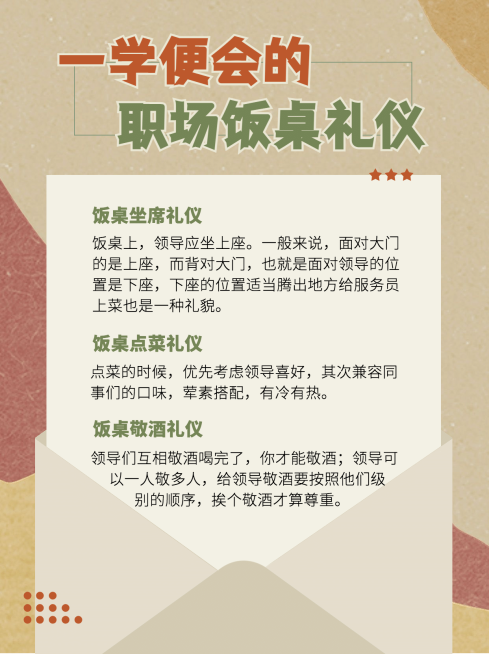 信封泛知识礼仪科普小红书配图预览效果