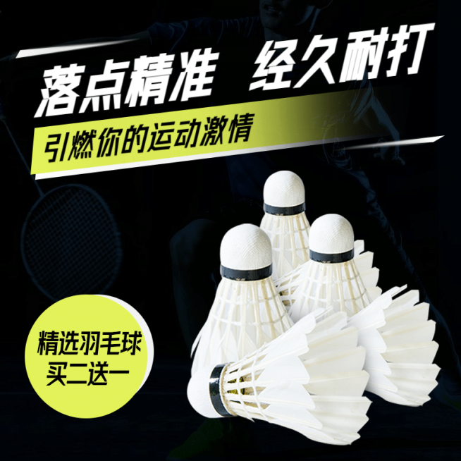 户外运动健身球类羽毛球拼多多主图预览效果