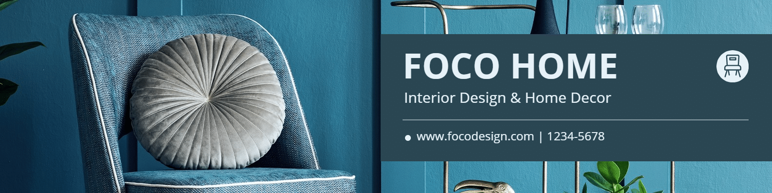 Simple Interior Design Decor LinkedIn Banner