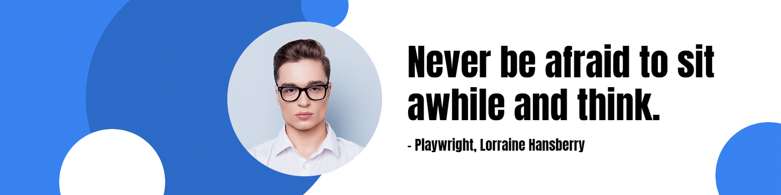 Minimalist Text Life Motto Linkedln Banner