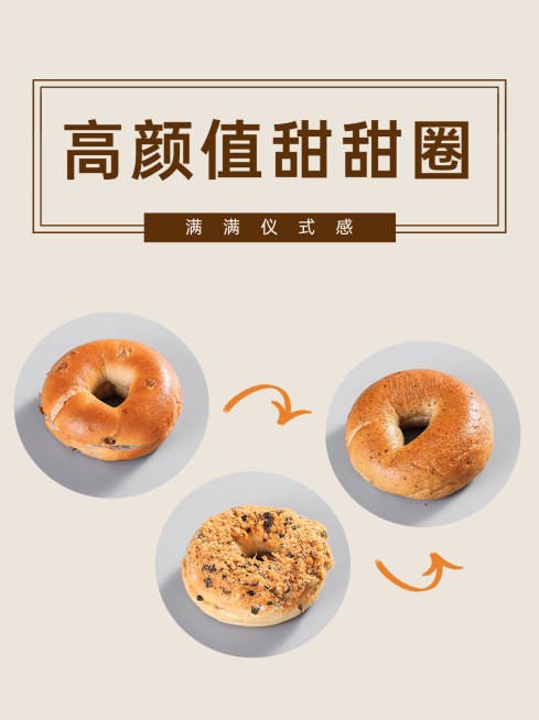 烘焙做法教程餐饮美食小红书封面配图预览效果