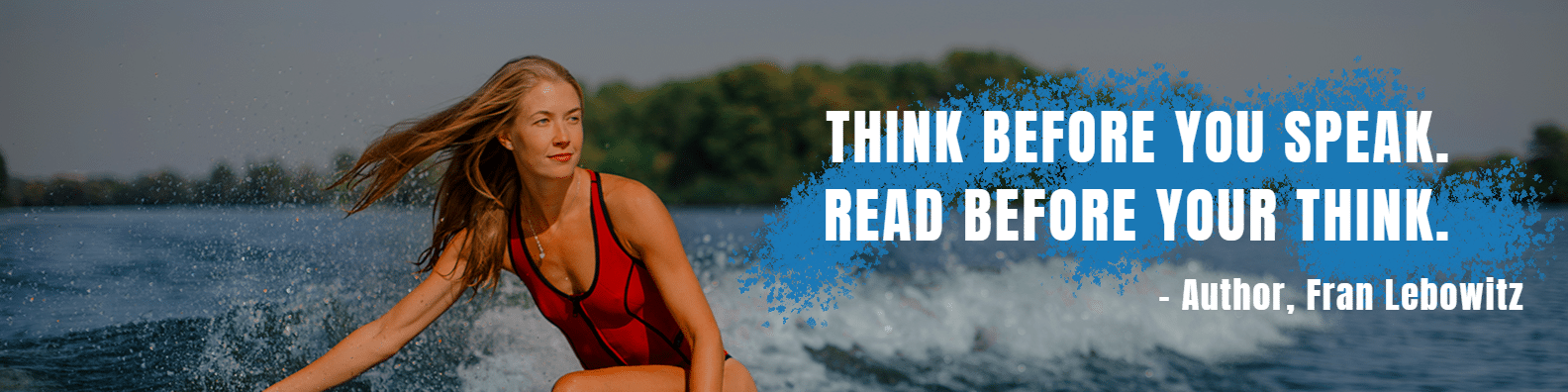 Simple Short Text Quotes Seaside Woman LinkedIn Banner