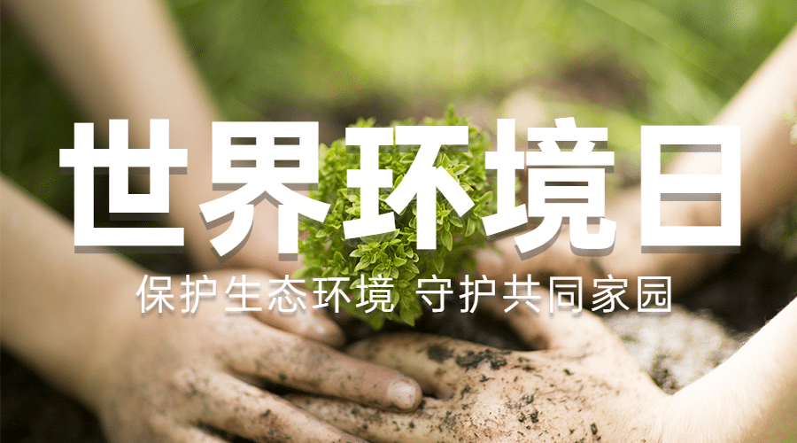 世界环境日环境保护公益横版海报预览效果