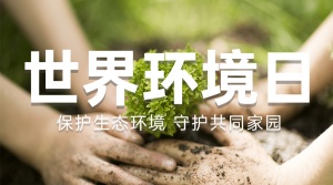 世界环境日环境保护公益横版海报