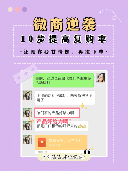 小红书配图微商培训提高复购率预览效果