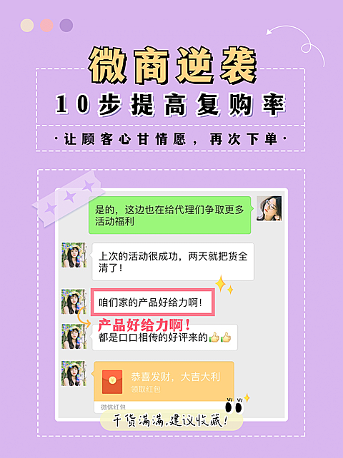 小红书配图微商培训提高复购率