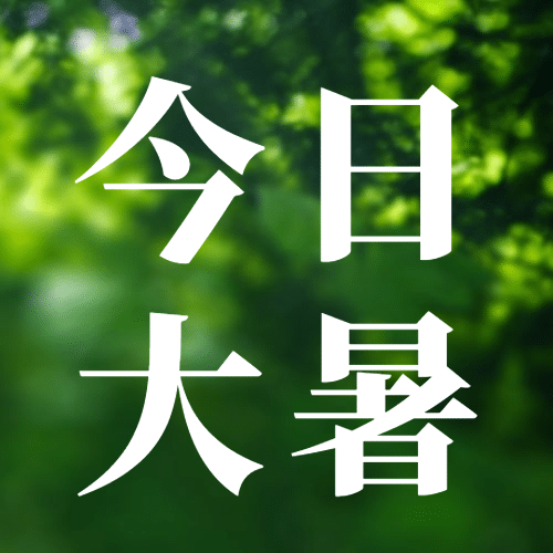 大暑节气祝福实景夏天公众号次图预览效果