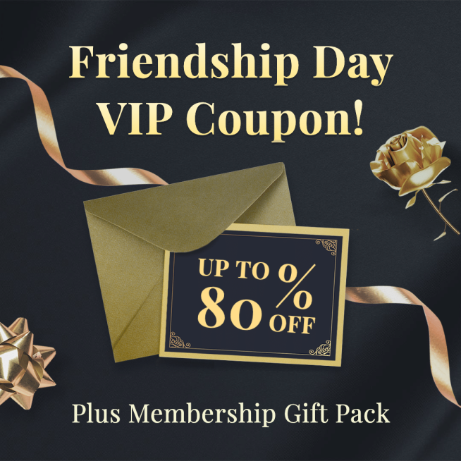 Letter Element Luxury Friendship Day VIP Coupon Ecommerce Story预览效果