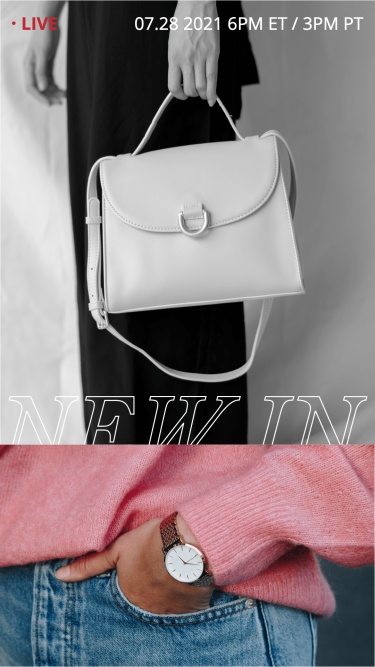 Minimalist Women's Accessories New Arrival Display Ecommerce Story