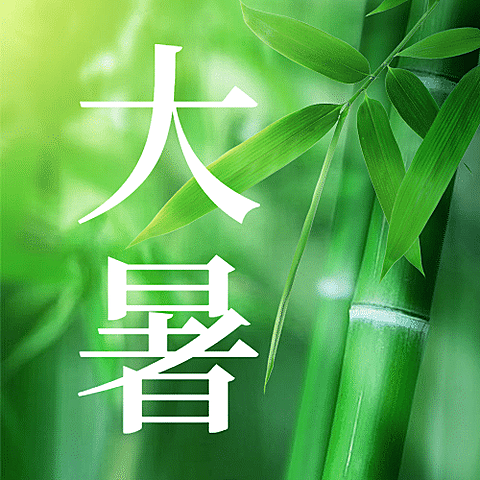 大暑节气祝福实景夏天公众号次图