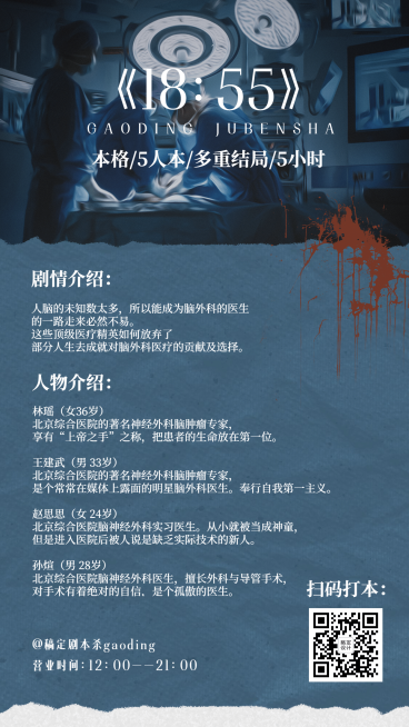 桌游剧本杀现代悬疑海报预览效果