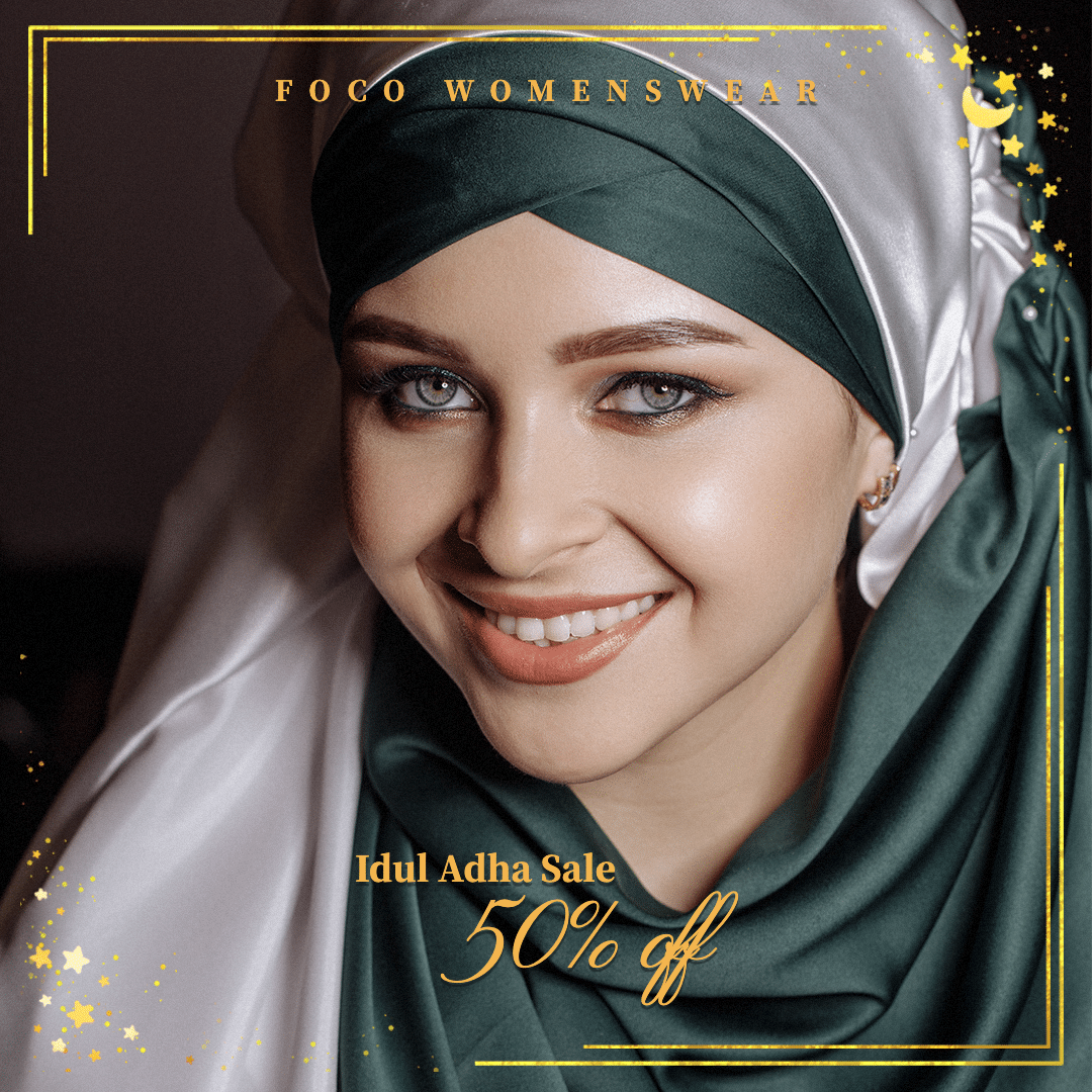 Gold Shining Line Luxury Style Women's Wear Idul Adha Sale Ecommerce Story