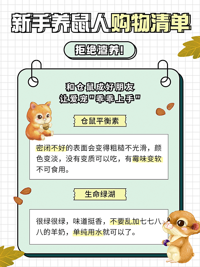 宠物萌宠可爱仓鼠小红书封面配图