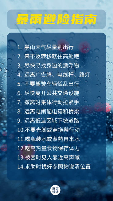 暴雨洪涝防灾抗灾避险指南科普预览效果