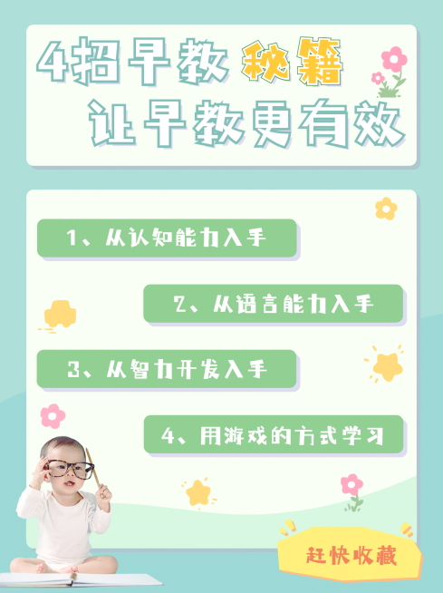 早幼教知识科普小红书配图预览效果