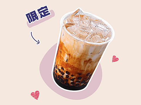 奶茶饮品促销活动实景美团外卖主图