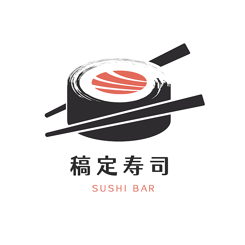 日料寿司品牌宣传简约LOGO图形