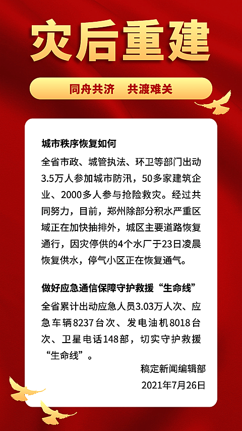 党政政务新闻精神融媒体手机海报