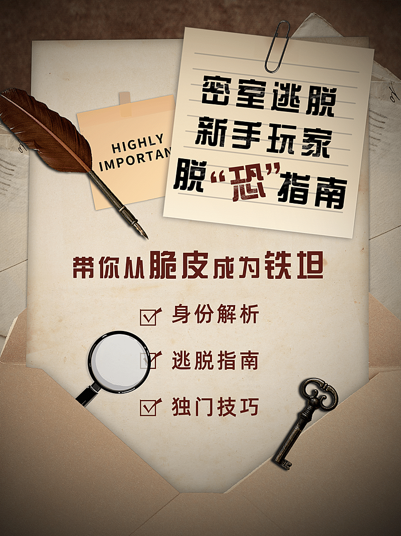 密室逃脱推理指南小红书配图