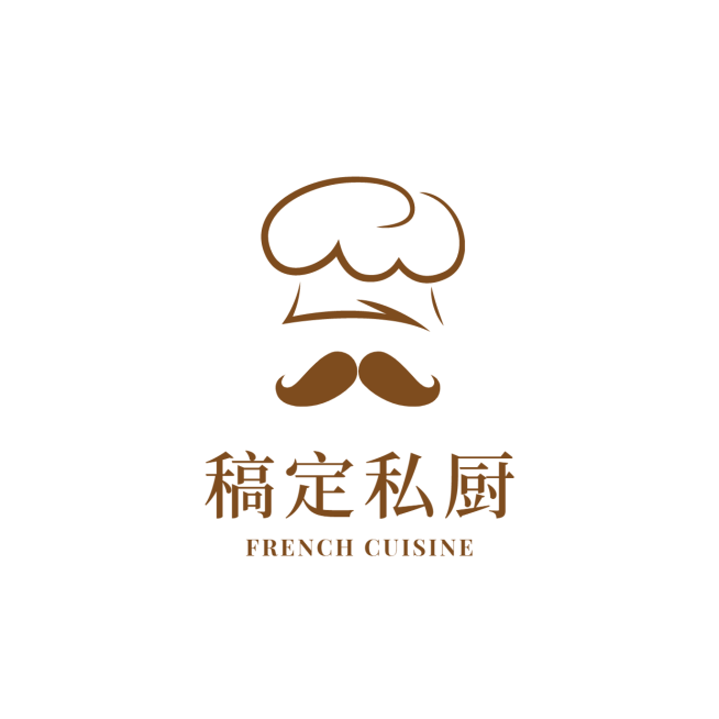 中餐正餐品牌宣传LOGO简约微信头像预览效果