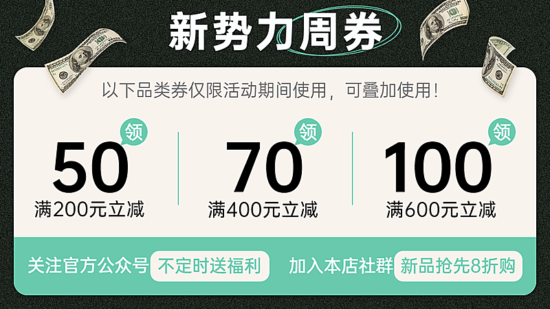 潮酷新势力周优惠券海报banner