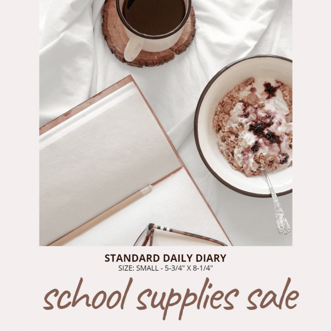 Handwritting Text Literary Style School Supplies Sale Ecommerce Product Image预览效果