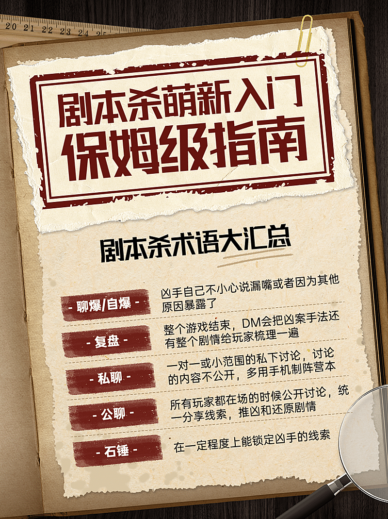 剧本杀推理侦探小红书配图