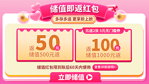 可爱卡通优惠券海报banner