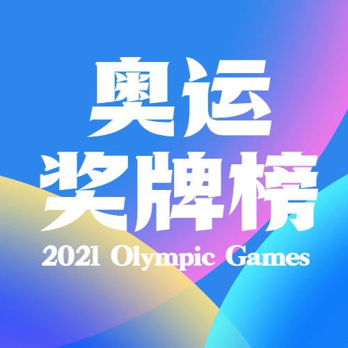 东京奥运会奖牌榜公众号次图预览效果