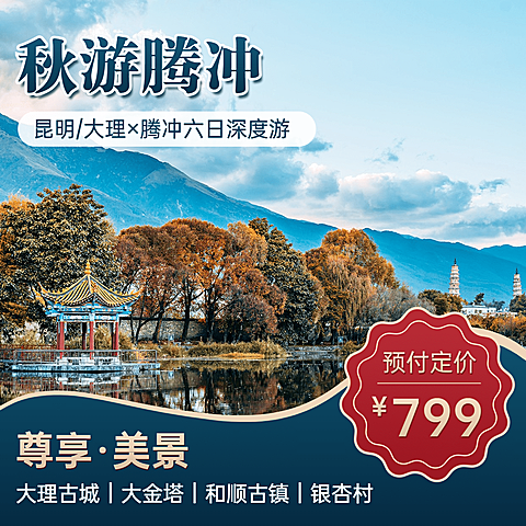 景区景点线路营销实景主图直通车