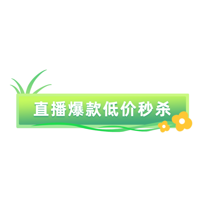 清新直播活动直播间贴片预览效果