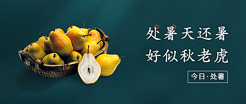 处暑节气祝福食谱习俗公众号首图