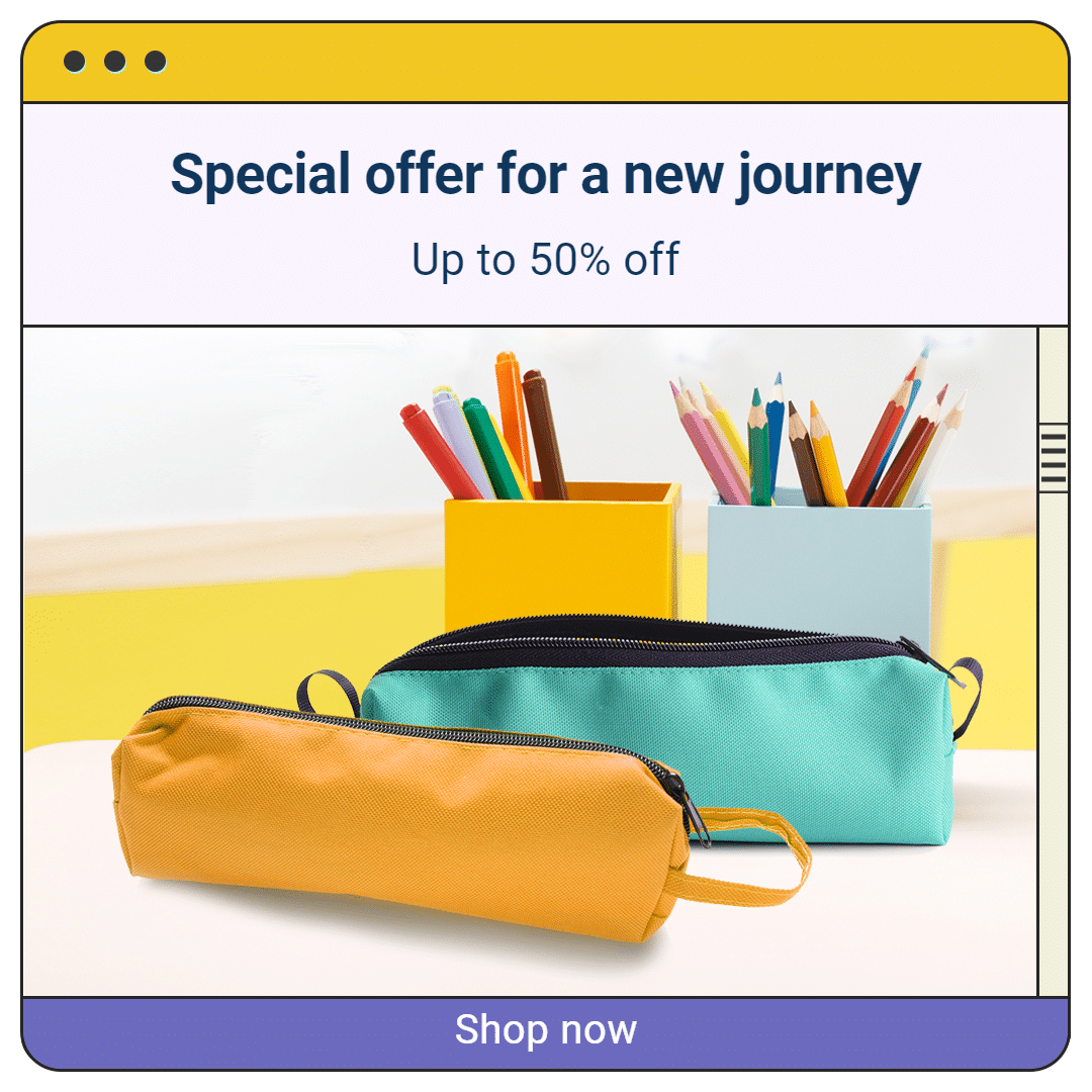 Form Style Element Simple Pencil Case Display Ecommerce Product Image预览效果