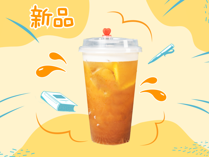 奶茶饮品新品上市实景美团主图预览效果