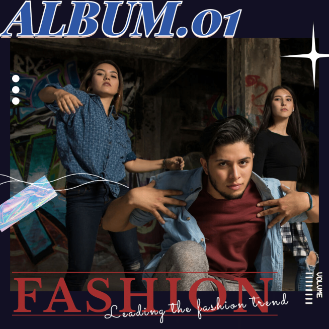 创意炫酷实景结合杂志风团体晒照预览效果