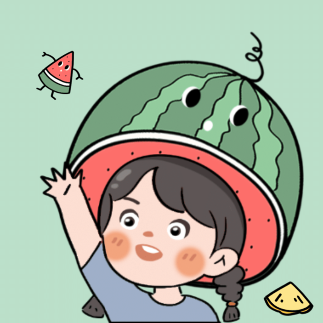 手绘夏季水果可爱情侣头像预览效果