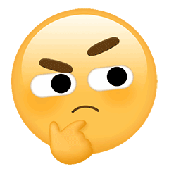 GIF动图表情包微信小黄脸思考预览效果