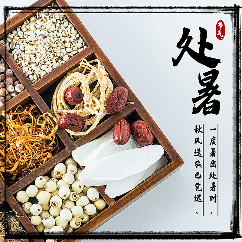 处暑晒照实景谷物