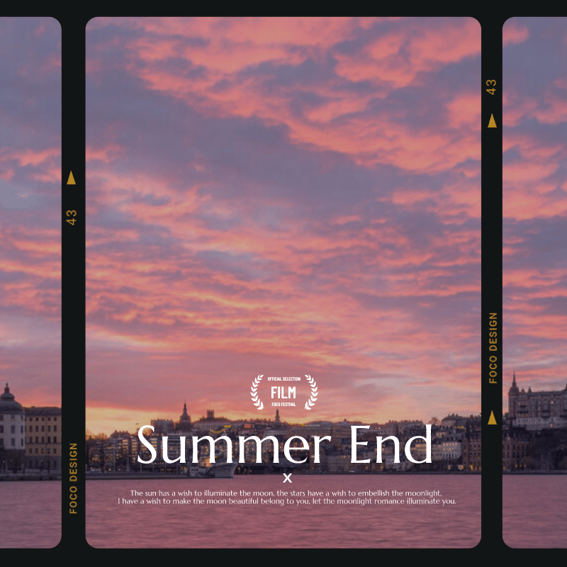 Summer Sky Film Mark Template