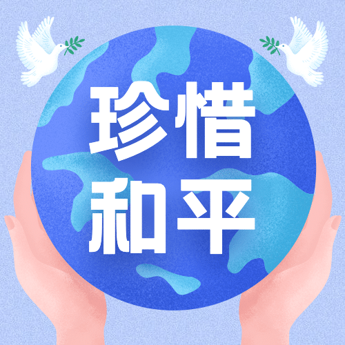 国际和平日停火远离战争公众号次图预览效果